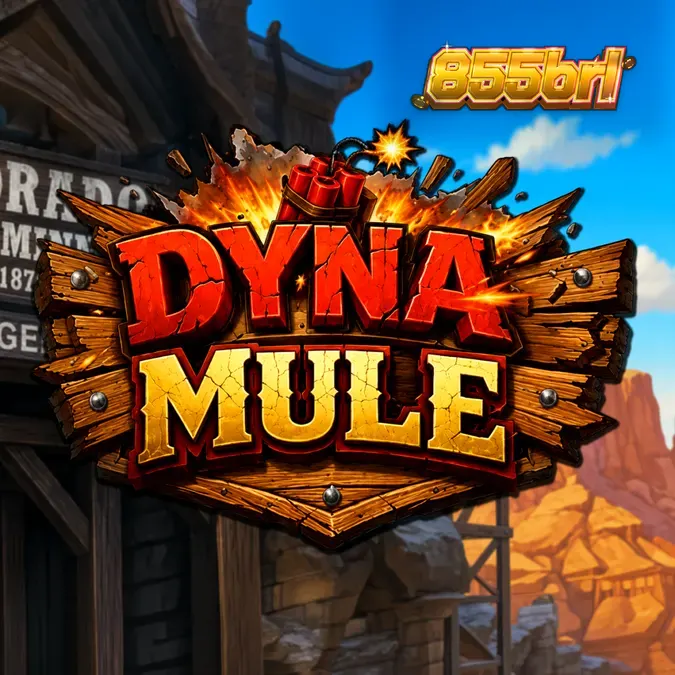 Dyna Mule slot machine interface featuring mining theme